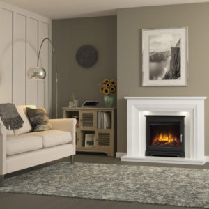 E&H VITALIA 52in WHITE WITH 22in CHOLLERTON CAST STOVE FRONT