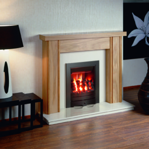 Nu Flame Energis Hotbox with Wooden Frame Gas Fire